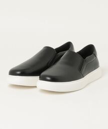 ROCKPORT ロックポート BEACON LIGHT STEP SLIP ON【本革/軽量】メンズレザースニーカー(ビーコンライトステップスリッポン) ML0059W ブラックスムース