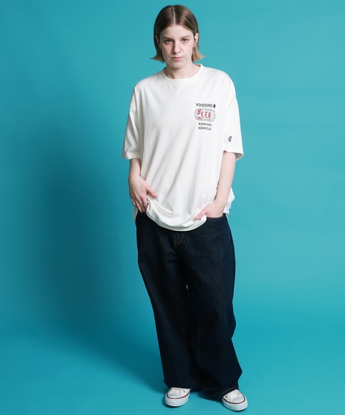 CORPUS TOKYO（コーパス トーキョー）の「【YOIDORE/酔いどれ】電車寝過ごした 半袖 Tシャツ（Tシャツ/カットソー・メンズ・ブラック/ネイビー/ホワイト・M/L/XL/S）」の20枚目の写真