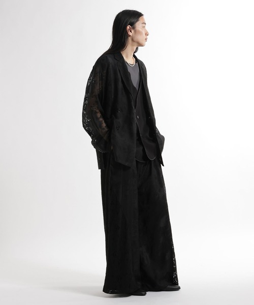 HARE（ハレ）の「【SET UP対応】キリカエレースジャケット(HARE)（テーラードジャケット・メンズ・ブルー/ブラック・FREE）」の6枚目の写真