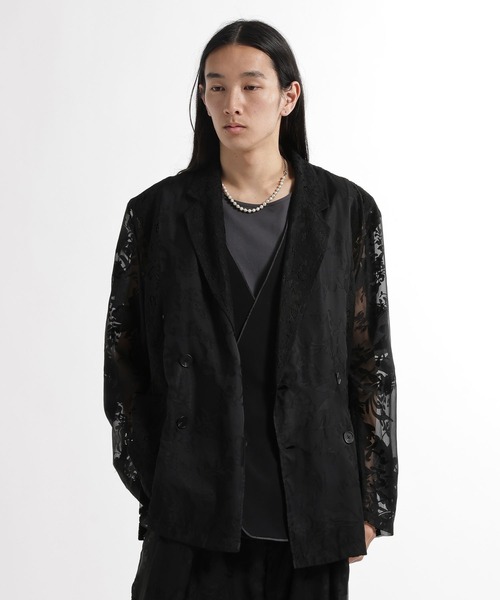 HARE（ハレ）の「【SET UP対応】キリカエレースジャケット(HARE)（テーラードジャケット・メンズ・ブルー/ブラック・FREE）」の16枚目の写真