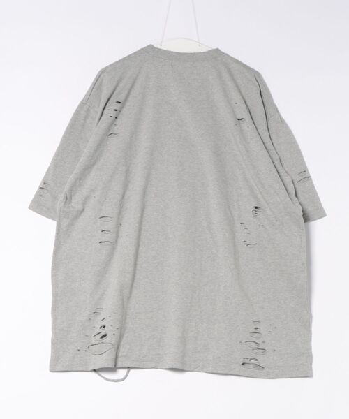 a.p.o.v.（エーピーオービー）の「a.p.o.v. ダメージTシャツ（Tシャツ/カットソー・メンズ・グレー/ブラック/ホワイト・ONESIZE）」の4枚目の写真
