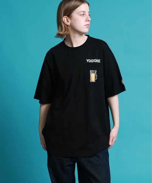 JACKROSE(ジャックローズ)の「YOIDORE サメ乾杯ポケット TEE(Tシャツ/カットソー・メンズ・ライトグリーン/ブラック・M/XL/L)」の6枚目の写真