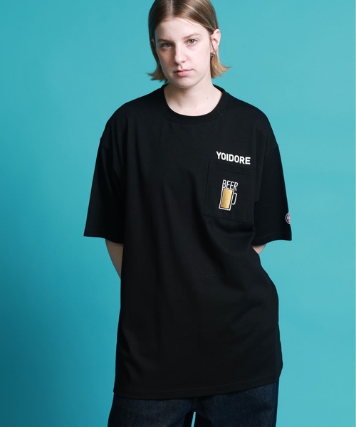 JACKROSE(ジャックローズ)の「YOIDORE サメ乾杯ポケット TEE(Tシャツ/カットソー・メンズ・ライトグリーン/ブラック・M/XL/L)」の5枚目の写真
