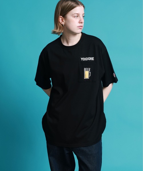 JACKROSE(ジャックローズ)の「YOIDORE サメ乾杯ポケット TEE(Tシャツ/カットソー・メンズ・ライトグリーン/ブラック・M/XL/L)」の7枚目の写真