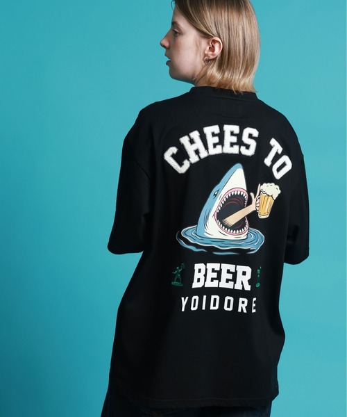 JACKROSE(ジャックローズ)の「YOIDORE サメ乾杯ポケット TEE(Tシャツ/カットソー・メンズ・ライトグリーン/ブラック・M/XL/L)」の10枚目の写真