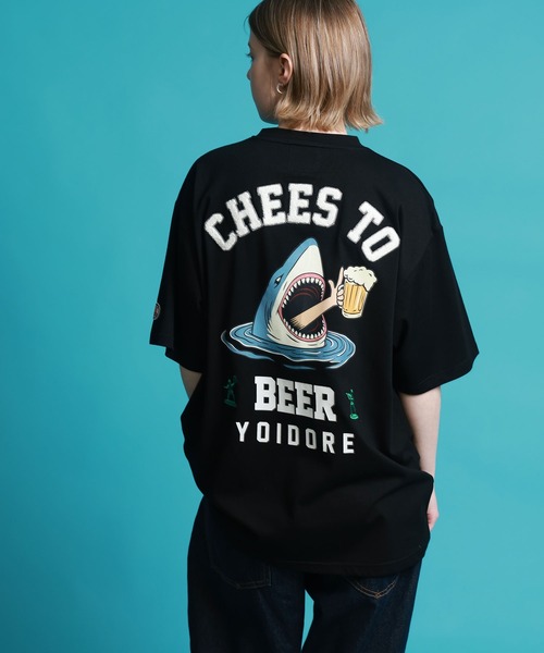 JACKROSE(ジャックローズ)の「YOIDORE サメ乾杯ポケット TEE(Tシャツ/カットソー・メンズ・ライトグリーン/ブラック・M/XL/L)」の12枚目の写真