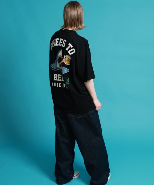 JACKROSE(ジャックローズ)の「YOIDORE サメ乾杯ポケット TEE(Tシャツ/カットソー・メンズ・ライトグリーン/ブラック・M/XL/L)」の17枚目の写真