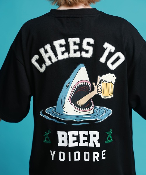 JACKROSE(ジャックローズ)の「YOIDORE サメ乾杯ポケット TEE(Tシャツ/カットソー・メンズ・ライトグリーン/ブラック・M/XL/L)」の19枚目の写真