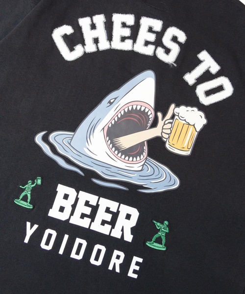 JACKROSE(ジャックローズ)の「YOIDORE サメ乾杯ポケット TEE(Tシャツ/カットソー・メンズ・ライトグリーン/ブラック・M/XL/L)」の20枚目の写真
