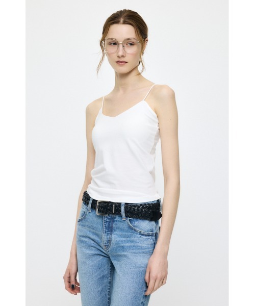 MOUSSY(マウジー)の「BACK OPEN CUP IN キャミソール(キャミソール・レディース・ブラック/オフホワイト/ブラウン・2/1)」の7枚目の写真