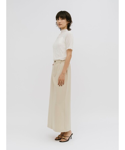 MIDIUMISOLID(ミディウミソリッド)の「MIDIUMISOLID for Ladies シースルーハイネックスリーブインナー(Tシャツ/カットソー・レディース・ブラック/ライトブルー/オフホワイト/ピンク/ライトグレー・FREE)」の19枚目の写真