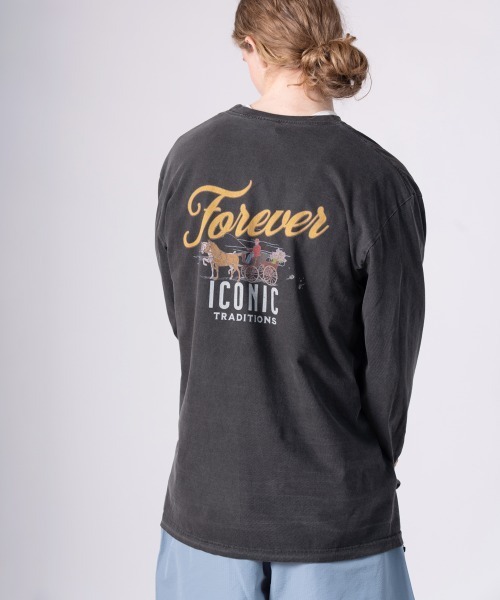 rehacer（レアセル）の「rehacer TEE :  Flower Coach Man Vintage Wash T / フラワーコーチマン ヴィンテージ ウオッシュ T（Tシャツ/カットソー・メンズ・ネイビー/スミクロ・MEDIUM/LARGE/X-LARGE/SMALL）」の5枚目の写真