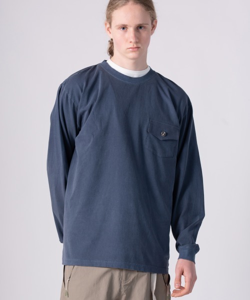 rehacer（レアセル）の「rehacer TEE :  Flower Coach Man Vintage Wash T / フラワーコーチマン ヴィンテージ ウオッシュ T（Tシャツ/カットソー・メンズ・ネイビー/スミクロ・MEDIUM/LARGE/X-LARGE/SMALL）」の7枚目の写真
