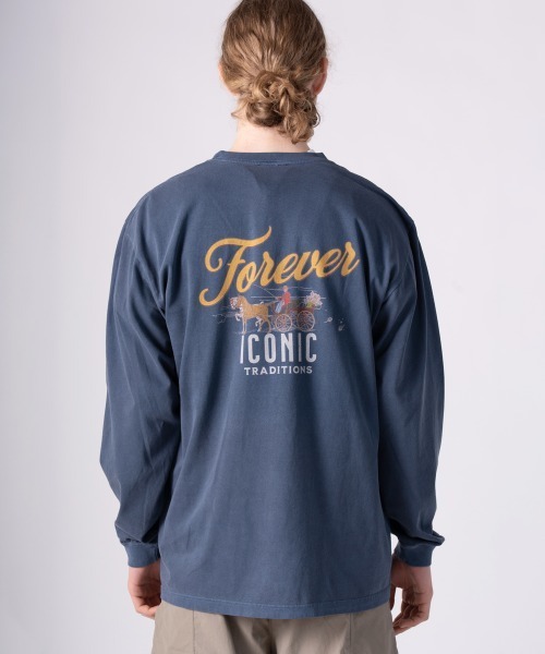 rehacer（レアセル）の「rehacer TEE :  Flower Coach Man Vintage Wash T / フラワーコーチマン ヴィンテージ ウオッシュ T（Tシャツ/カットソー・メンズ・ネイビー/スミクロ・MEDIUM/LARGE/X-LARGE/SMALL）」の8枚目の写真