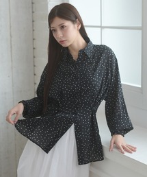 2way sheer dot shirt / 2WAYドットシアーシャツ