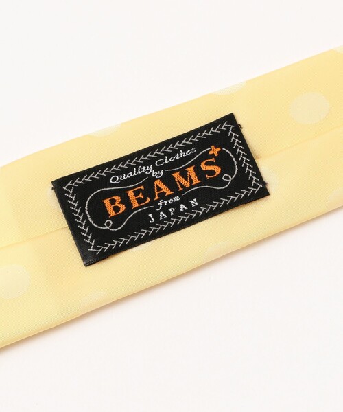 BEAMS PLUS(ビームスプラス)の「Dot Pattern Tie(ネクタイ・メンズ・イエロー/ネイビー・ONE SIZE)」の4枚目の写真