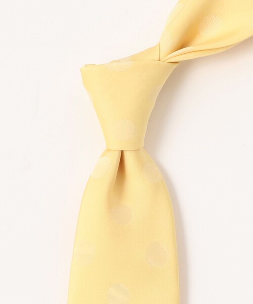 BEAMS PLUS(ビームスプラス)の「Dot Pattern Tie(ネクタイ・メンズ・イエロー/ネイビー・ONE SIZE)」の5枚目の写真