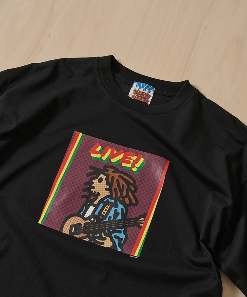 CITY COUNTRY CITY(シティーカントリーシティー)の「【CITY COUNTRY CITY/シティカントリーシティ】CITY COUNTRY CITY x BOB MARLEY_COTTON T-SHIRT_LIVE(Tシャツ/カットソー・メンズ・ホワイト/ブラック・M/L)」の14枚目の写真