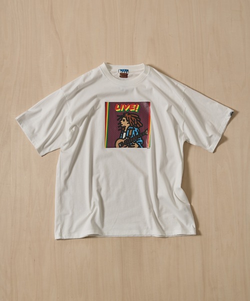 CITY COUNTRY CITY(シティーカントリーシティー)の「【CITY COUNTRY CITY/シティカントリーシティ】CITY COUNTRY CITY x BOB MARLEY_COTTON T-SHIRT_LIVE(Tシャツ/カットソー・メンズ・ホワイト/ブラック・M/L)」の9枚目の写真