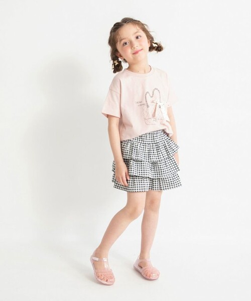 BRANSHES(ブランシェス)の「アソートデザイン半袖Tシャツ(Tシャツ/カットソー・キッズ・オフホワイト/ブラック/ピンク・90/150/100/120/110/130/140)」の17枚目の写真