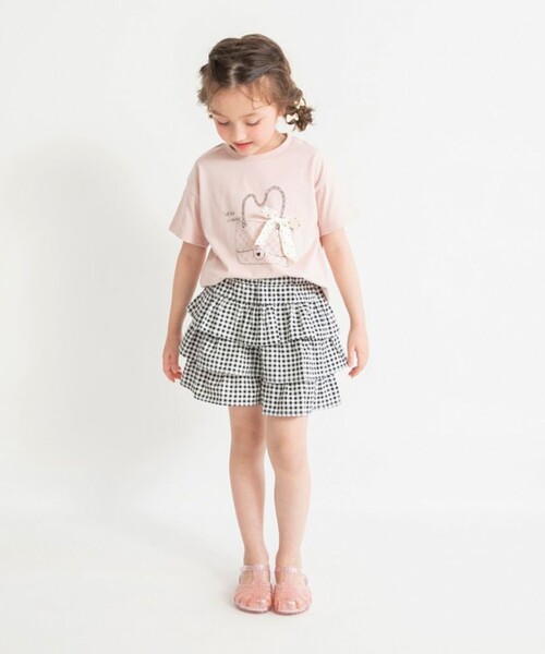 BRANSHES(ブランシェス)の「アソートデザイン半袖Tシャツ(Tシャツ/カットソー・キッズ・オフホワイト/ブラック/ピンク・90/150/100/120/110/130/140)」の9枚目の写真