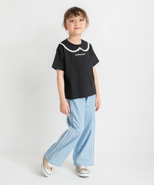 BRANSHES(ブランシェス)の「アソートデザイン半袖Tシャツ(Tシャツ/カットソー・キッズ・オフホワイト/ブラック/ピンク・90/150/100/120/110/130/140)」の4枚目の写真