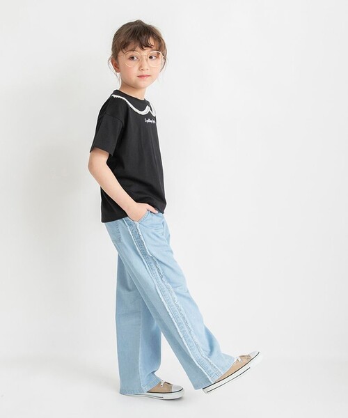 BRANSHES(ブランシェス)の「アソートデザイン半袖Tシャツ(Tシャツ/カットソー・キッズ・オフホワイト/ブラック/ピンク・90/150/100/120/110/130/140)」の5枚目の写真