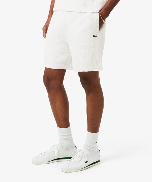 LACOSTE(ラコステ)の「ブークレニットショーツ(その他パンツ・メンズ・オフホワイト・2/3/4/5)」の4枚目の写真
