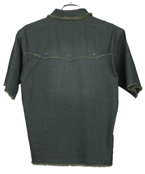8(eight)(エイト)の「スタッズ デニムシャツ(シャツ/ブラウス・メンズ・ネイビー/サックスブルー/ブラック・MEDIUM/LARGE)」の13枚目の写真