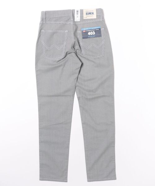 EDWIN(エドウィン)の「【EDWIN/エドウイン】涼しくて軽い 403 COOL FLEX 裏メッシュ 足元すっきりストレート 接触冷感 ベタつかない 涼しい 夏デニム(デニムパンツ・メンズ・ネイビー/グレー/チャコールグレー・28inch/29inch/30inch/31inch/32inch/33inch/34inch/36inch)」の4枚目の写真