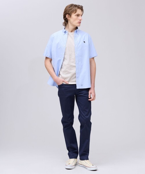 J.PRESS(ジェイプレス)の「大人気【WEB限定】バックブル 半袖シャツ / B.D. _26年モデル(シャツ/ブラウス・メンズ・ブルー系/ホワイト系/ベージュ系1/ブルー系1・X-LARGE/LARGE/MEDIUM)」の8枚目の写真