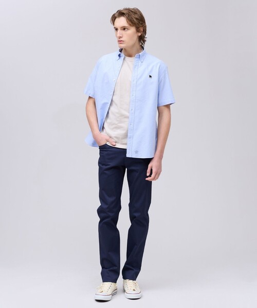 J.PRESS(ジェイプレス)の「大人気【WEB限定】バックブル 半袖シャツ / B.D. _26年モデル(シャツ/ブラウス・メンズ・ブルー系/ホワイト系/ベージュ系1/ブルー系1・X-LARGE/LARGE/MEDIUM)」の9枚目の写真