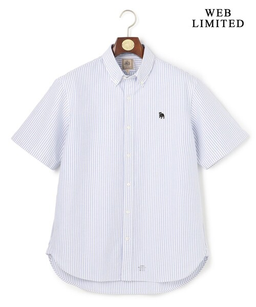 J.PRESS(ジェイプレス)の「大人気【WEB限定】バックブル 半袖シャツ / B.D. _26年モデル(シャツ/ブラウス・メンズ・ブルー系/ホワイト系/ベージュ系1/ブルー系1・X-LARGE/LARGE/MEDIUM)」の18枚目の写真