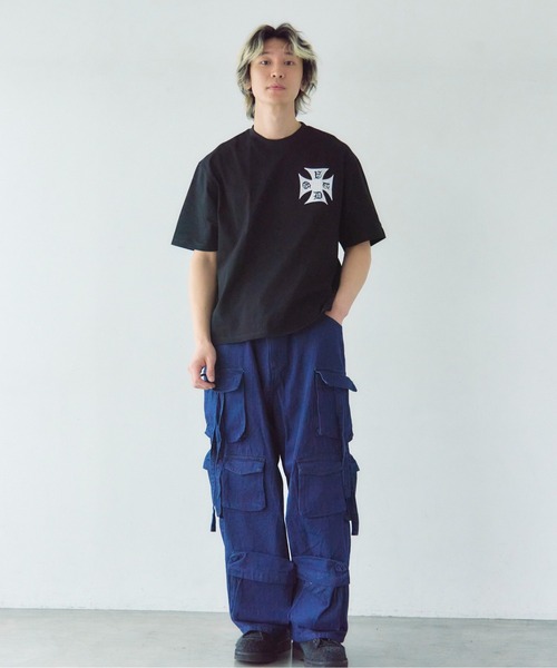 GALLIS ADDICTION(ガリスアディクション)の「GA Cross Logo刺繍 Tee(Tシャツ/カットソー・メンズ・ホワイト/ブラック・L/M)」の14枚目の写真