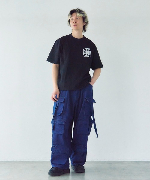 GALLIS ADDICTION(ガリスアディクション)の「GA Cross Logo刺繍 Tee(Tシャツ/カットソー・メンズ・ホワイト/ブラック・L/M)」の15枚目の写真