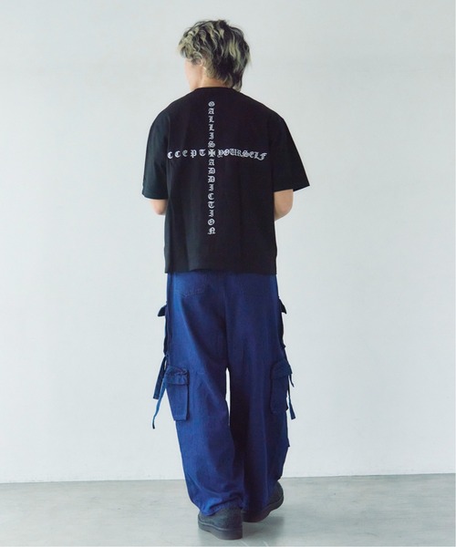 GALLIS ADDICTION(ガリスアディクション)の「GA Cross Logo刺繍 Tee(Tシャツ/カットソー・メンズ・ホワイト/ブラック・L/M)」の10枚目の写真