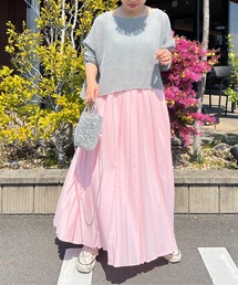 レディースのスカート（ピンク/桃色系・プリーツ）ファッション通販