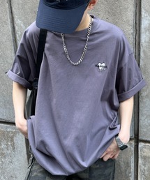 link lot | 【KANGOL】【26春夏新作】ドローコード付き 胸ロゴハート刺繍 ワンポイント Tシャツ(Tシャツ/カットソー)