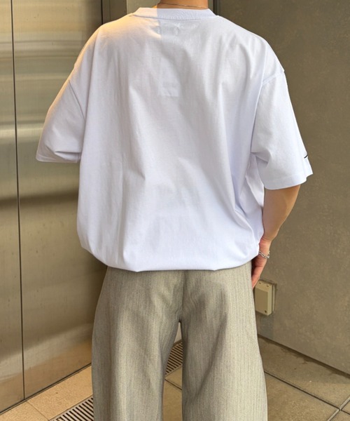 link lot(リンクロット)の「【KANGOL】ドローコード付き 胸ロゴハート刺繍 ワンポイント Tシャツ(Tシャツ/カットソー・メンズ・ブラック/ホワイト/チャコール/ネイビー・XL/M/L)」の8枚目の写真