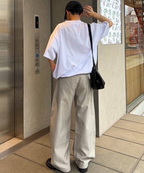 link lot(リンクロット)の「【KANGOL】ドローコード付き 胸ロゴハート刺繍 ワンポイント Tシャツ(Tシャツ/カットソー・メンズ・ブラック/ホワイト/チャコール/ネイビー・XL/M/L)」の11枚目の写真