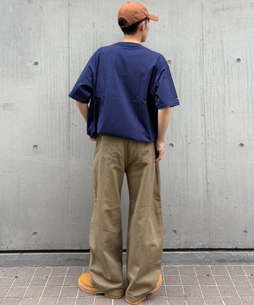 link lot(リンクロット)の「【KANGOL】ドローコード付き 胸ロゴハート刺繍 ワンポイント Tシャツ(Tシャツ/カットソー・メンズ・ブラック/ホワイト/チャコール/ネイビー・XL/M/L)」の18枚目の写真