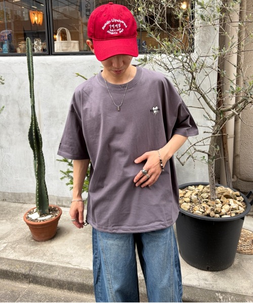 link lot(リンクロット)の「【KANGOL】ドローコード付き 胸ロゴハート刺繍 ワンポイント Tシャツ(Tシャツ/カットソー・メンズ・ブラック/ホワイト/チャコール/ネイビー・XL/M/L)」の19枚目の写真