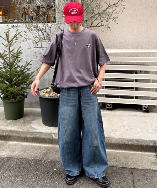 link lot(リンクロット)の「【KANGOL】ドローコード付き 胸ロゴハート刺繍 ワンポイント Tシャツ(Tシャツ/カットソー・メンズ・ブラック/ホワイト/チャコール/ネイビー・XL/M/L)」の21枚目の写真