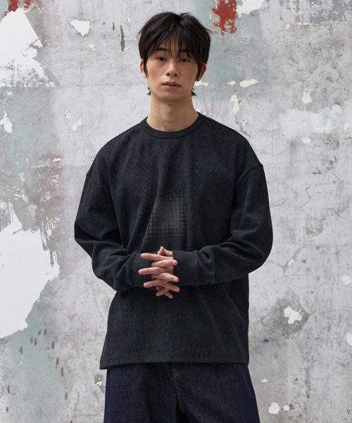AGOD（エージーオーディー）の「エックスドットピグメントロングスリーブ[ブラック]（Tシャツ/カットソー・レディース・その他・SMALL/MEDIUM/LARGE）」の12枚目の写真