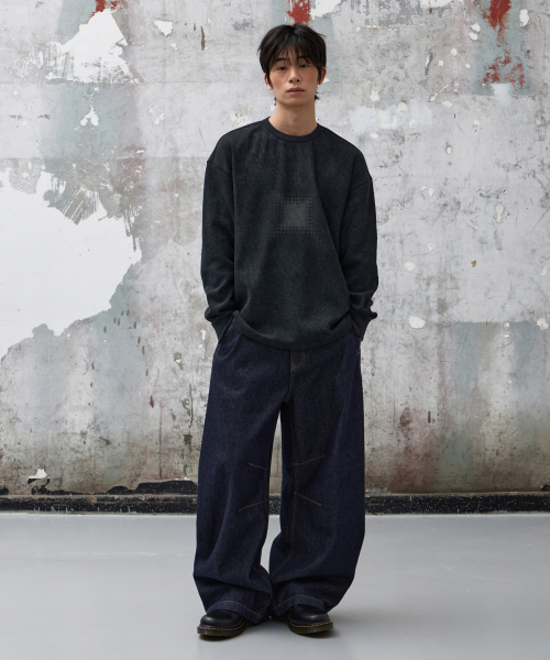 AGOD（エージーオーディー）の「エックスドットピグメントロングスリーブ[ブラック]（Tシャツ/カットソー・レディース・その他・SMALL/MEDIUM/LARGE）」の7枚目の写真