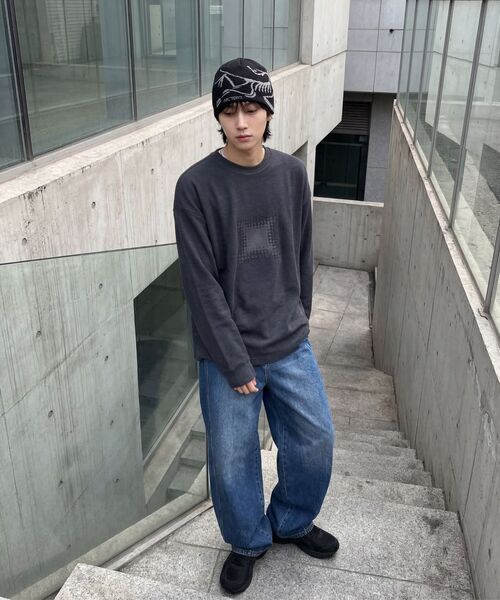 AGOD（エージーオーディー）の「エックスドットピグメントロングスリーブ[ブラック]（Tシャツ/カットソー・レディース・その他・SMALL/MEDIUM/LARGE）」の6枚目の写真