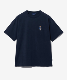 エンブロイダリーユニバーシティダン半袖Tシャツネイビー