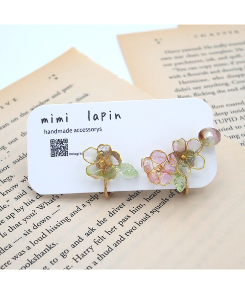tone(トーン)の「【mimi lapin】お花見イヤリング(MA)(イヤリング・レディース・ピンク・FREE)」の2枚目の写真