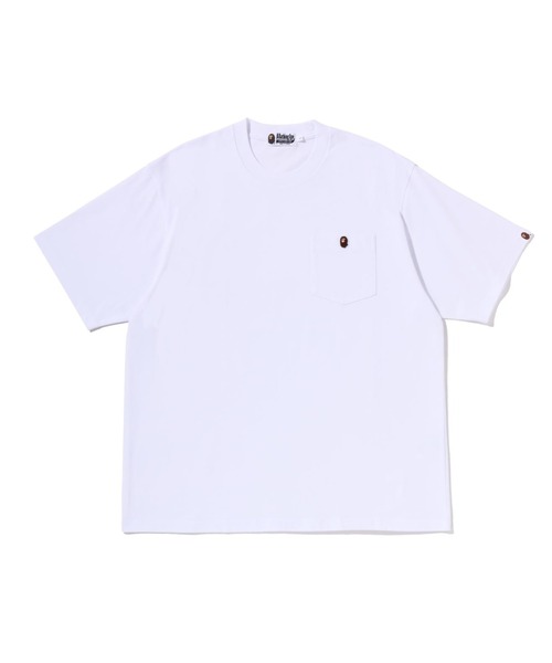 A BATHING APE(アベイシングエイプ)の「ONE POINT RELAXED FIT POCKET TEE(Tシャツ/カットソー・メンズ・グレー/ネイビー/ホワイト・SMALL/MEDIUM/XX-LARGE/X-LARGE/LARGE)」の1枚目の写真