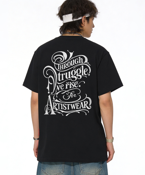 ARTISTWEAR（アーティストウェア）の「[ATW] TSR 半袖Tシャツ - 2COLOR（Tシャツ/カットソー・レディース・ブラック/ホワイト・XX-LARGE/XXXX-LARGE/LARGE/MEDIUM/SMALL/X-LARGE）」の3枚目の写真